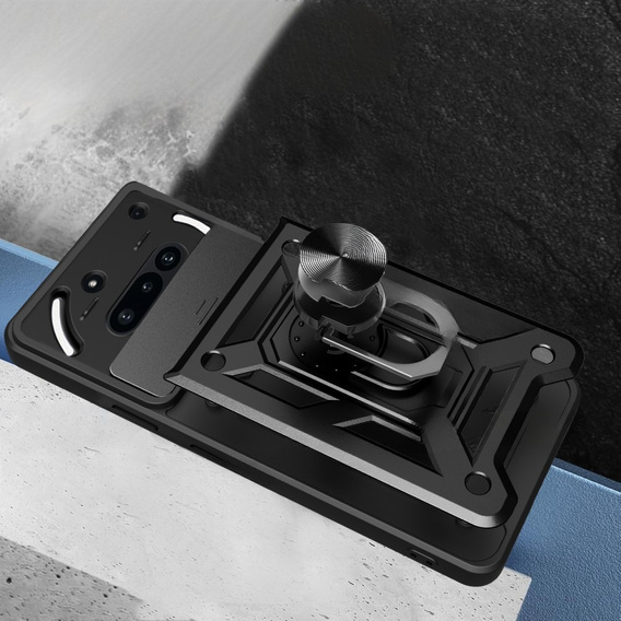 Θήκη για Nothing Phone 3a, CamShield Slide, μαύρη