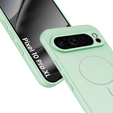 Θήκη σιλικόνης για Google Pixel 10 Pro XL, για MagSafe, πράσινο