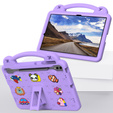 Παιδική θήκη για Samsung Galaxy Tab S10+ Plus, Cute Patterns, με βάση, μωβ