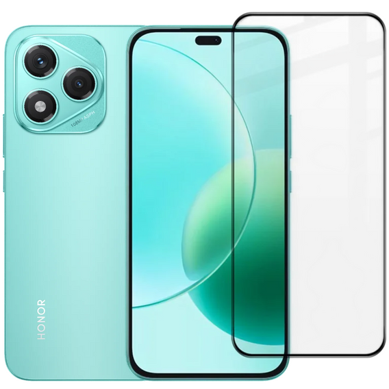 Μετριασμένο γυαλί 3D για Honor 400 Lite, μαύρο πλαίσιο