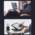 Θήκη + πληκτρολόγιο Galaxy Tab S8+ / Tab S7 +/ Tab S7 FE, NILLKIN Bumper Pen Slot, μαύρη