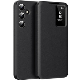 Αναδιπλούμενη θήκη για Samsung Galaxy S25, Smart View Wallet, μαύρη