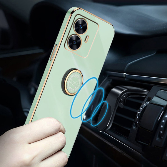 Θήκη για Realme C55, Electro Ring, μέντας