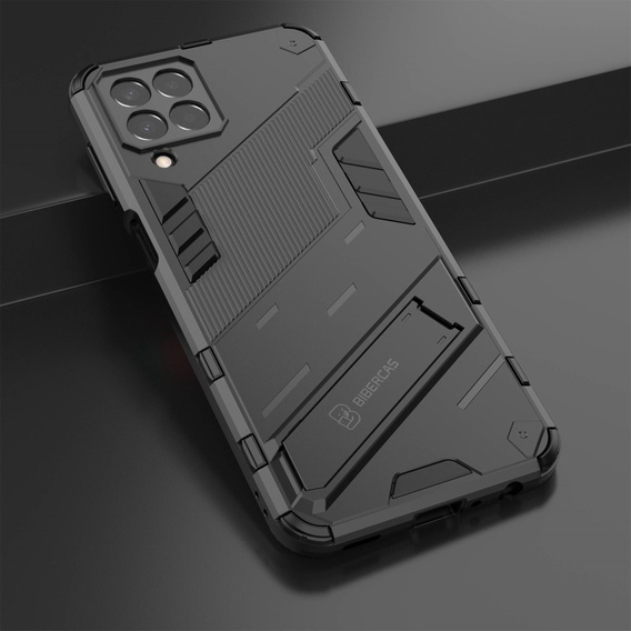 Θήκη για Samsung Galaxy M33 5G, Military kickstand, μαύρη