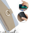 θήκη Wallet Zipper Pocket flip για το iPhone 13, Wallet Zipper Pocket, με καθρέφτη, μπλε