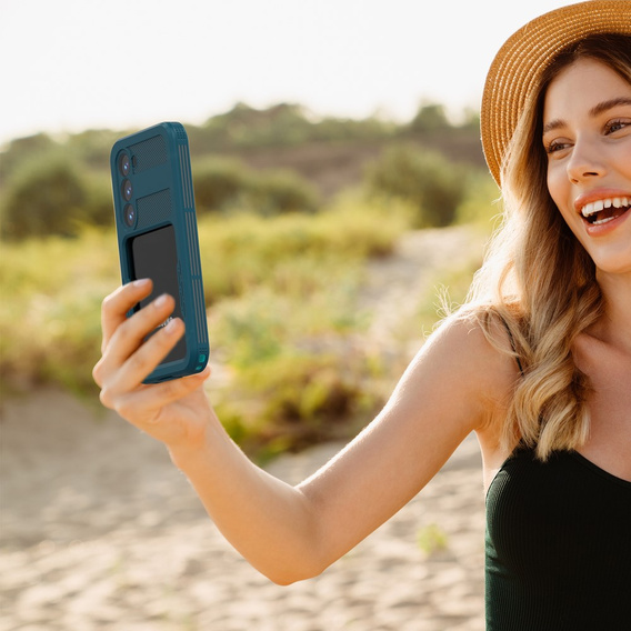 Αδιάβροχη θήκη IP68 για το Samsung Galaxy S23 Plus, πράσινη
