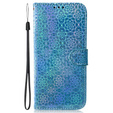 Θήκη με πτερύγιο για Oppo A17, Wallet mandala, μπλε