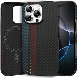 Θήκη για iPhone 16 Pro, Aramid Fiber MagSafe, μαύρο