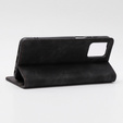Θήκη για Motorola Moto E13 4G, ERBORD Vintage, πορτοφόλι με πτερύγιο, μαύρη