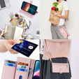 Θήκη με πτερύγιο για Realme 14 Pro+ 5G, Wallet Zipper Pocket, ροζ