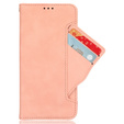 Θήκη με πτερύγιο για Realme C61, Card Slot, ροζ
