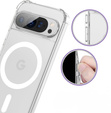 Θήκη για Google Pixel 9 / 9 Pro, Dropproof MagSafe, διαφανής