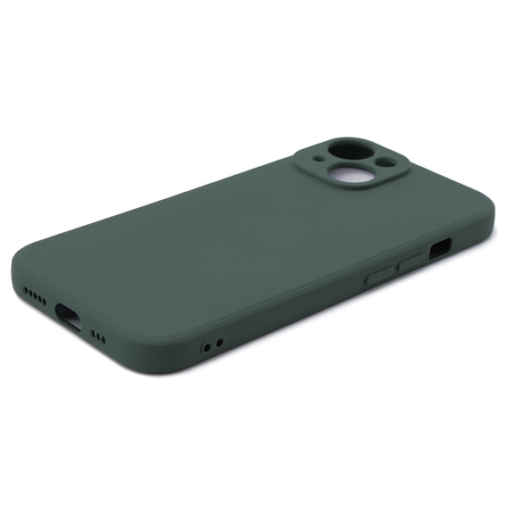 Θήκη για iPhone 15, Silicone Lite, σκούρα πράσινη