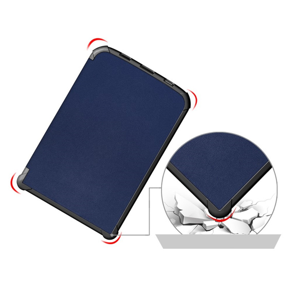 Θήκη για PocketBook Touch Lux 4 5 606 616 627 628 632 633, Smartcase, μπλε