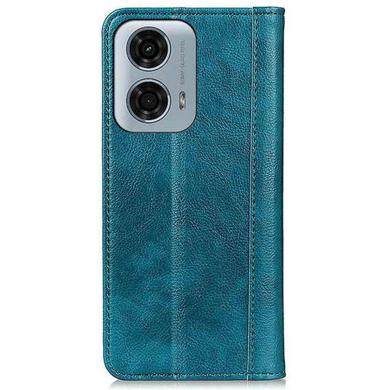 Θήκη για Motorola Moto G24 / G24 Power / G04, Wallet Litchi Leather, μπλε