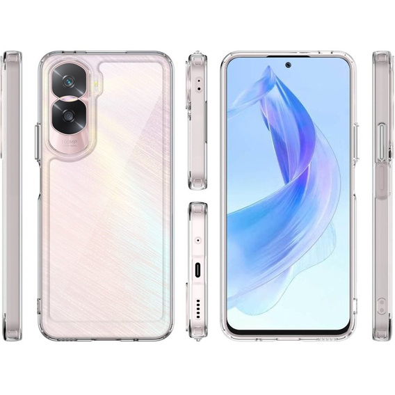 Θήκη για Honor 90 Lite 5G, Fusion Hybrid, διαφανής