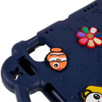 Παιδική θήκη για Apple iPad Air 11" 6 gen. 2024, Cute Patterns, με βάση, σκούρο μπλε