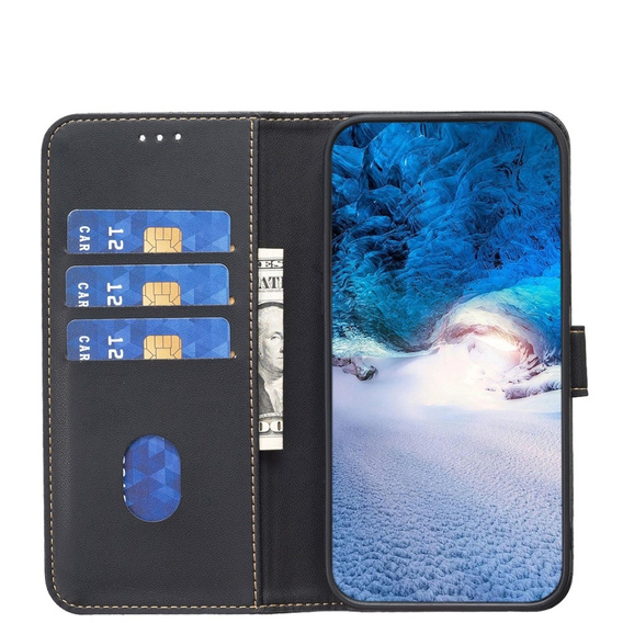 θήκη με πτερύγιο για Xiaomi Redmi Note 13 Pro 4G / Xiaomi Redmi Note 14S / Xiaomi Poco M6 Pro 4G, BINFEN Wallet, μαύρη