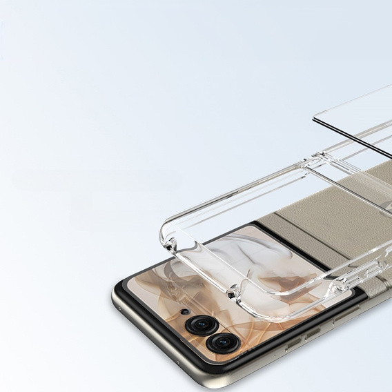 Θήκη για Motorola Razr 50 5G / Razr 60 5G, Fusion Hybrid, διαφανής