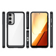 Θήκη για Samsung Galaxy S23 FE, Fusion Hybrid, διαφανής / μαύρη