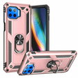 θωρακισμένη θήκη για Motorola Moto G 5G Plus, Nox Case Ring, ροζ rose gold