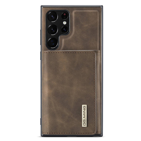 Θήκη για Samsung Galaxy S23 Ultra, DG.MING 2in1, καφέ