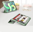 Θήκη για iPad Air 4 10.9 2020 / iPad Pro 11 2020 / 2018, Suritch Full Body, διαφανής / πράσινη