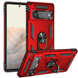 θωρακισμένη θήκη για Google Pixel 6 Pro, Nox Case Ring, κόκκινη