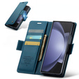 CASEME flip case για Samsung Galaxy Z Fold6 5G, Litchi Wallet, μπλε