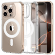 Μαγνητική θήκη MagSafe για iPhone 16 Pro Max, ERBORD CrystalMag, διαφανής + Γυαλί οθόνης