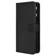 Θήκη με πτερύγιο για Infinix Note 40 Pro, Wallet Smart Magnet, μαύρη