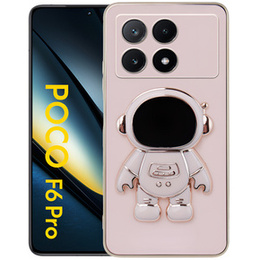 Θήκη για Xiaomi Poco F6 Pro, Astronaut, ροζ