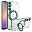 Μαγνητική θήκη για Samsung Galaxy S24 FE, για MagSafe, πράσινη