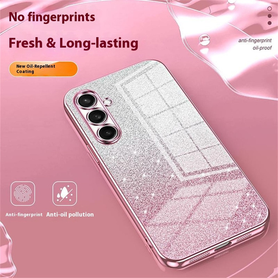 Θήκη Glitter Case CamShield για Samsung Galaxy A57 5G, ροζ