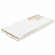 Θήκη για Samsung Galaxy S24 Ultra, Glamour CamShield, λευκή