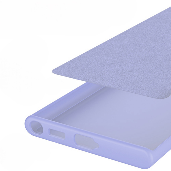 Θήκη για Samsung Galaxy S23 Ultra, Silicone Lite, μωβ
