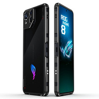 Θήκη για ASUS ROG Phone 8 Pro, Armor Bumper, με κάλυμμα φακού, μαύρο / ασημί