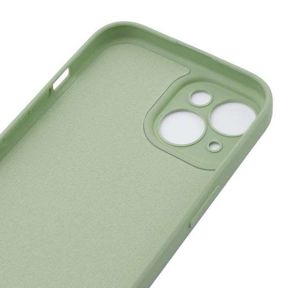 Θήκη για iPhone 15 Plus, Silicone Lite, πράσινη
