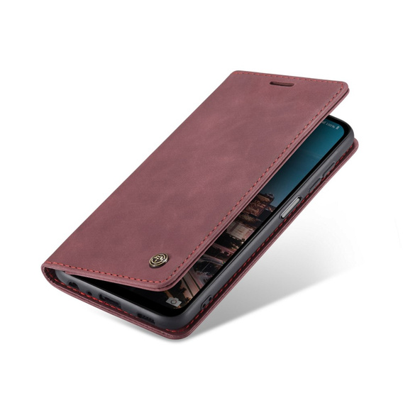 θήκη CASEME για Samsung Galaxy A04S / A13 5G, Leather Wallet Case, κόκκινη