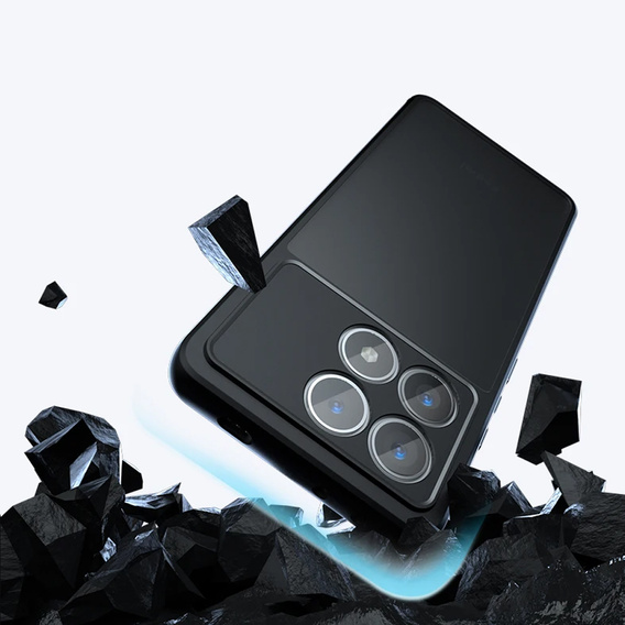 Θήκη για Xiaomi Poco X6 Pro 5G, Fusion Hybrid, με προστασία κάμερας, ματ / μαύρο