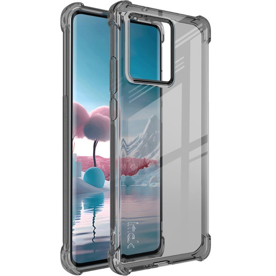 IMAK Θήκη για Motorola Edge 40 Neo, Dropproof, διαφανής / μαύρη