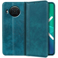 Θήκη για Nokia X10 / X20, Wallet Litchi Leather, πράσινη