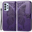Θήκη με πτερύγιο για Samsung Galaxy A53 5G, Butterfly, μωβ