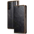 Θήκη με πτερύγιο για Samsung Galaxy S23, ERBORD Waxy Wallet, καφέ