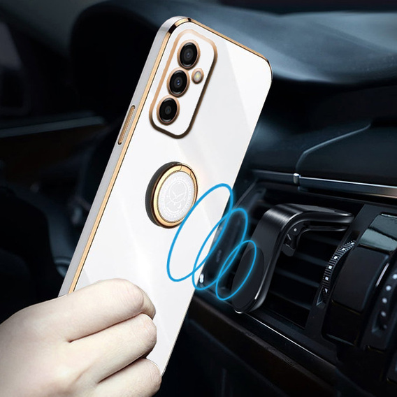 Θήκη για Samsung Galaxy M23 5G / M13, Electro Ring, λευκή