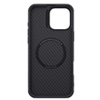 Θήκη για iPhone 16 Pro Max, θωρακισμένη Nillkin, Carbon Fiber, για Magsafe, μαύρη