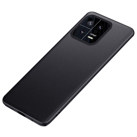 Δερμάτινη θήκη για Xiaomi 13, leather hybrid, μαύρη