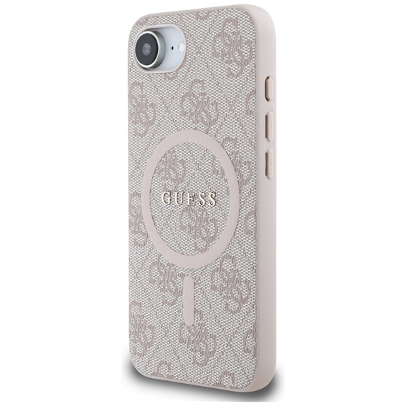 Θήκη Guess HC MagSafe PU 4G Ring Classic Logo για iPhone 16e