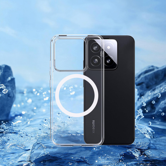 Θήκη για Xiaomi 14T Pro, Fusion Hybrid, για MagSafe, διαφανής