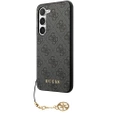 GUESS Θήκη για Samsung Galaxy S24, 4G Charms Collection Hardcase, γκρι